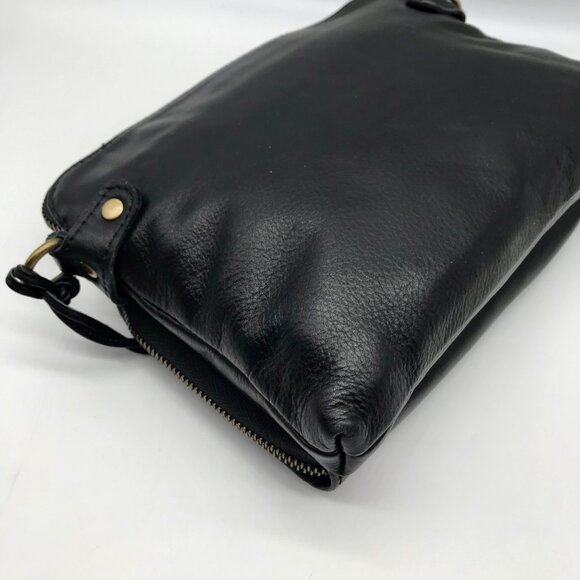 Minooy Black Leather Eirene Crossbody Bag - Picture 8 of 11